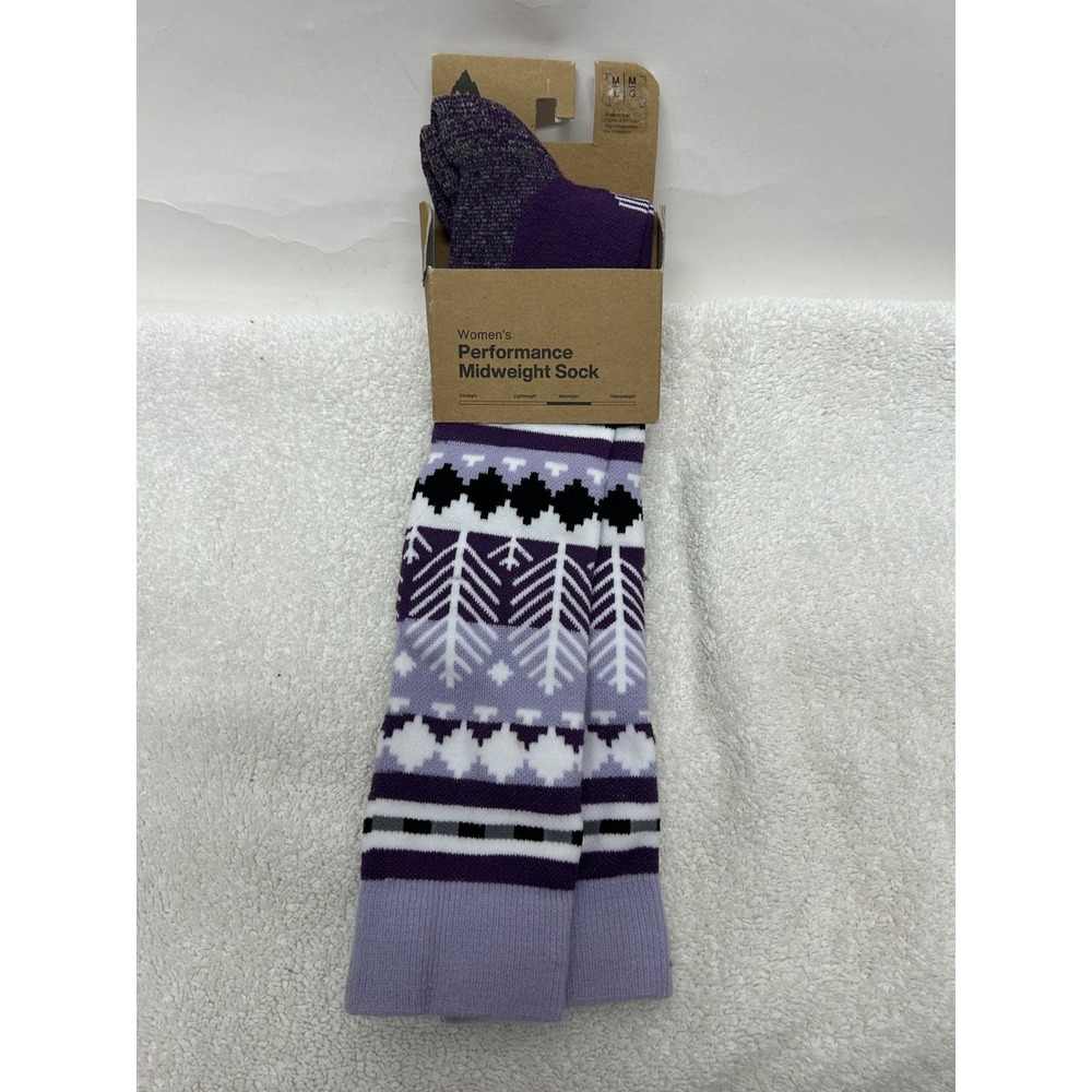 Burton Womens Size M/L Purple Performance Midweight Wool Blend Socks